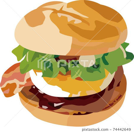 照燒培根雞蛋漢堡 74442649