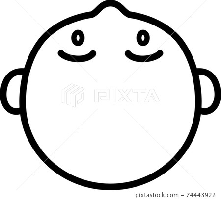 Head image plate 3: Head seen from above 74443922