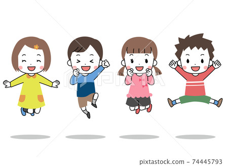 笑臉兒童跳 74445793