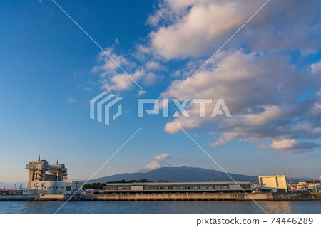 (Shizuoka Prefecture) Numazu fish market, byuo, Mt. Fuji evening view from my entrance 74446289