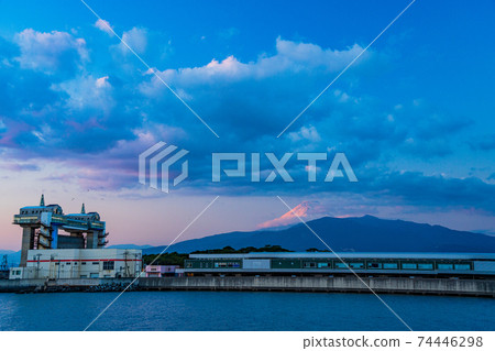 (Shizuoka Prefecture) Numazu fish market, byuo, Mt. Fuji evening view from my entrance 74446298