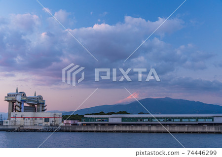 (Shizuoka Prefecture) Numazu fish market, byuo, Mt. Fuji evening view from my entrance 74446299