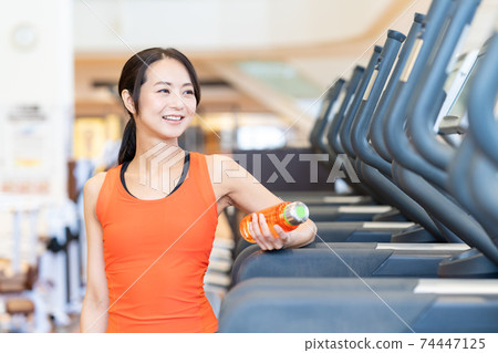 Women's fitness sports gym exercise 74447125