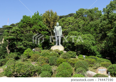 Three Great Nobles of the Meiji Restoration, Saigo Takamori Statue, Kagoshima City, Kagoshima Prefecture Three Great Nobles of the Meiji Restoration, Saigo Takamori Statue, Kagoshima City, Kagoshima Prefecture 74447590