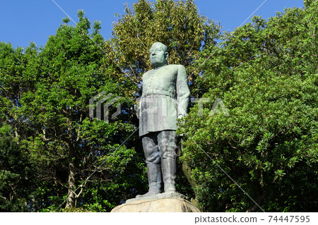 Three Great Nobles of the Meiji Restoration, Saigo Takamori Statue, Kagoshima City, Kagoshima Prefecture 74447595