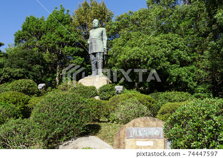 Three Great Nobles of the Meiji Restoration, Saigo Takamori Statue, Kagoshima City, Kagoshima Prefecture Three Great Nobles of the Meiji Restoration, Saigo Takamori Statue, Kagoshima City, Kagoshima Prefecture 74447597