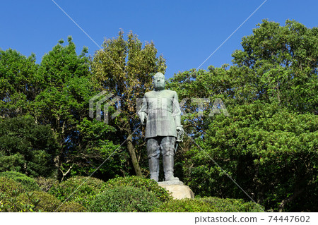 Three Great Nobles of the Meiji Restoration, Saigo Takamori Statue, Kagoshima City, Kagoshima Prefecture Three Great Nobles of the Meiji Restoration, Saigo Takamori Statue, Kagoshima City, Kagoshima Prefecture 74447602