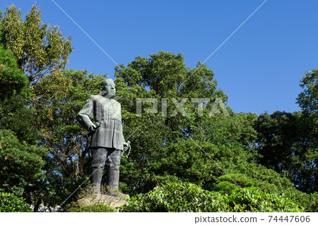 Three Great Nobles of the Meiji Restoration, Saigo Takamori Statue, Kagoshima City, Kagoshima Prefecture Three Great Nobles of the Meiji Restoration, Saigo Takamori Statue, Kagoshima City, Kagoshima Prefecture 74447606