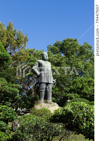 Three Great Nobles of the Meiji Restoration, Saigo Takamori Statue, Kagoshima City, Kagoshima Prefecture Three Great Nobles of the Meiji Restoration, Saigo Takamori Statue, Kagoshima City, Kagoshima Prefecture 74447607