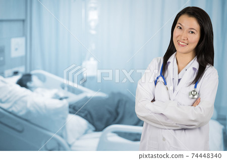Asian female doctor 74448340
