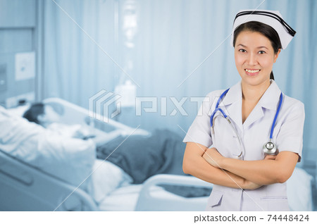 Asian nurse. 74448424