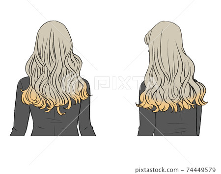 Beauty_hairstyle illustration 74449579
