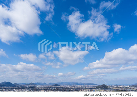 冬季的天空景觀(香川縣高松市三木町) 冬季的天空景觀(香川縣高松市三木町) 74450433