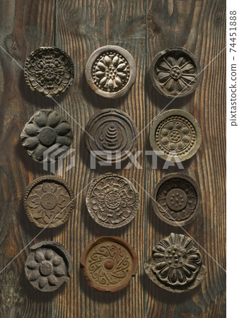 Korean traditional pattern tile, Sumaksae 74451888