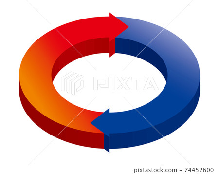 3D Infographics | Chart of two-part circle and... - Stock Illustration  [74452600] - PIXTA