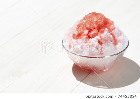 Fluffy shaved ice whiteboard background 74453854
