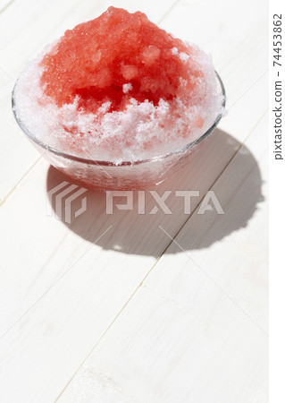 Fluffy shaved ice whiteboard background 74453862