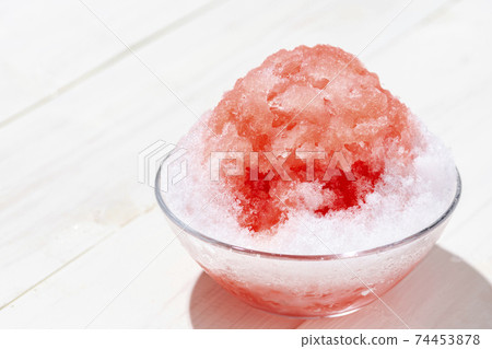 Fluffy shaved ice whiteboard background 74453878