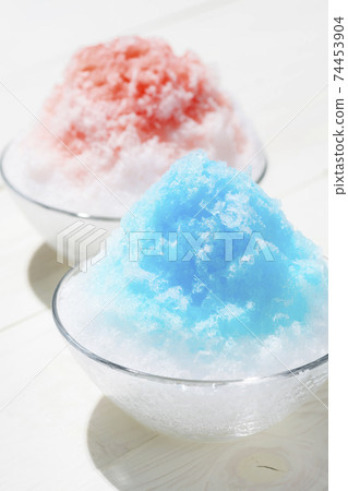 Fluffy shaved ice whiteboard background 74453904