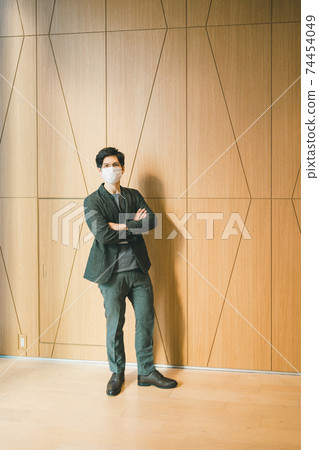 A man working in jacket bread 74454049