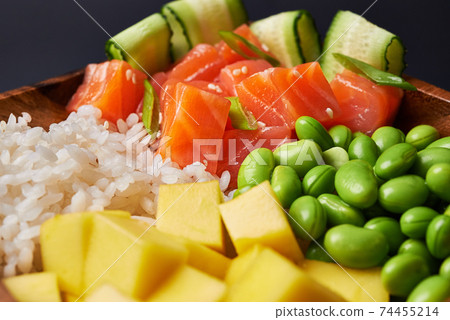 salmon pokeh bowl salmon pokeh bowl 74455214