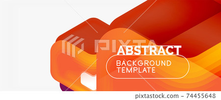 Vector 3d arrow geometric composition, abstract background for business or technology presentation, internet poster or web brochure cover, wallpaper Vector 3d arrow geometric composition, abstract background for business or technology presentation, internet poster or web brochure cover, wallpaper 74455648