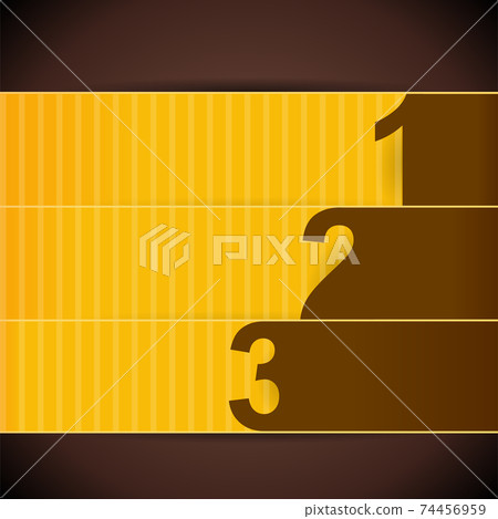 Blank presentation banner numbered for success. Business design template. Jpeg illustration Blank presentation banner numbered for success. Business design template. Jpeg illustration 74456959