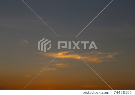 Twilight sky with clouds in the sun rises. Twilight sky with clouds in the sun rises. 74458195