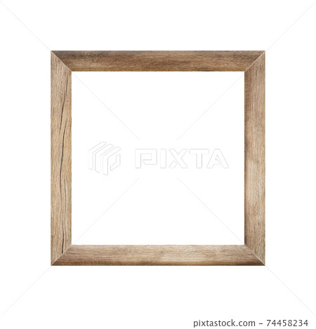 Wooden frame Picture isolated on white background. Wooden frame Picture isolated on white background. 74458234