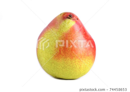 Pear fruit on white background for strong healthy. Pear fruit on white background for strong healthy. 74458653