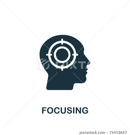 Focusing icon. Simple element from productive work collection. Creative Focusing icon for web design, templates, infographics and more Focusing icon. Simple element from productive work collection. Creative Focusing icon for web design, templates, infographics and more 74458687