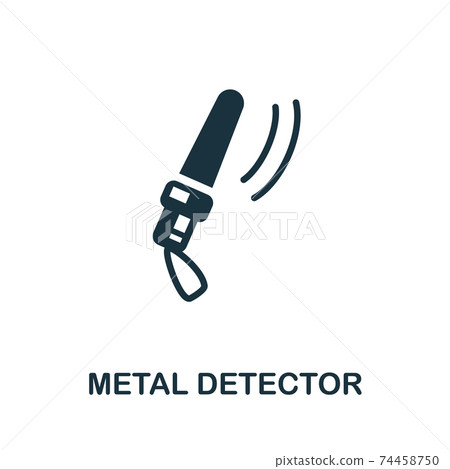 Metal Detector icon. Simple element from police collection. Creative Metal Detector icon for web design, templates, infographics and more Metal Detector icon. Simple element from police collection. Creative Metal Detector icon for web design, templates, infographics and more 74458750