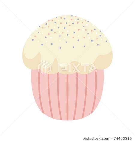 Easter cake . Vector illustration in doodle style Easter cake . Vector illustration in doodle style 74460516