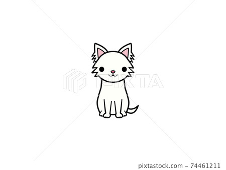 Illustration of a Chihuahua sitting facing the front (color 3) Illustration of a Chihuahua sitting facing the front (color 3) 74461211