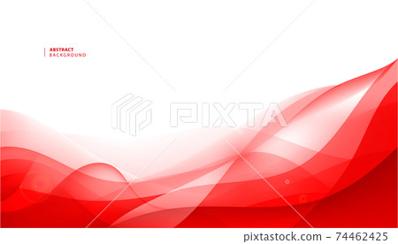 Vector abstract red wavy background. Curve flow motion. Vector abstract red wavy background. Curve flow motion. 74462425