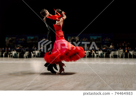 dancers couple man and woman 74464983