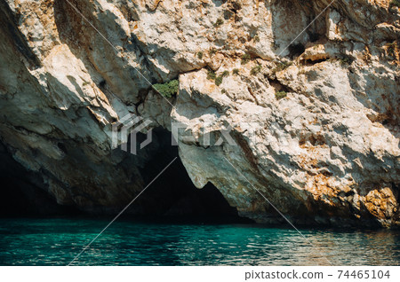 Poseidon s Face near the Porto Vromi beach - Zakynthos Island - Greece Poseidon s Face near the Porto Vromi beach - Zakynthos Island - Greece 74465104