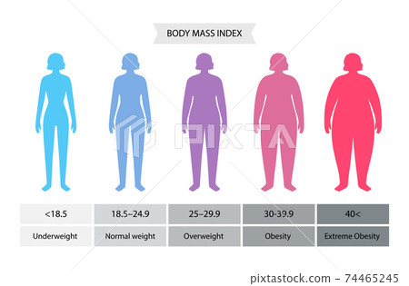 Body mass index woman 74465245