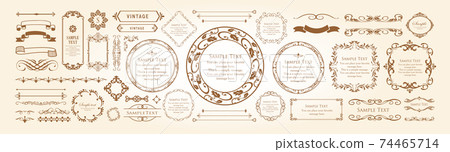 Luxury frame design set Luxury frame design set 74465714