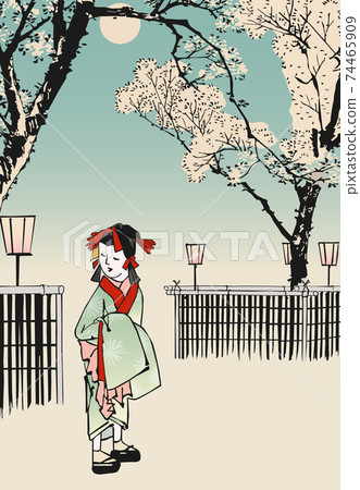 月月吉俊（Yoshitoshi Tsukioka）月球的一百個方面“ Yukaku” Kuruwa no Tsuki 74465909