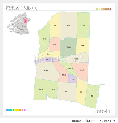 Joto-ku, Joto-ku (Osaka City, 24 Wards) 74466416