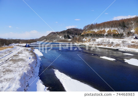 十胜河千代田水壩，冬天 74468983