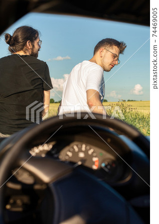 White european boys outside 74469005
