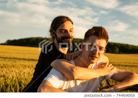 White european boys with sky White european boys with sky 74469008