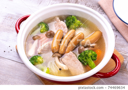 Pork (salted pork) pot-au-feu 74469634