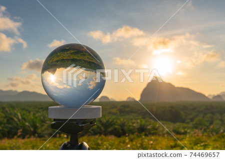 Samed Nang Chee viewpoint inside crystal ball 74469657