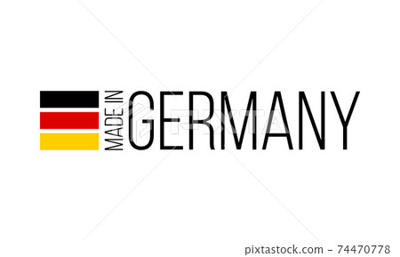 made in germany, vector illustration on white background made in germany, vector illustration on white background 74470778