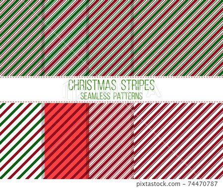 christmas stripes, seamless patterns set christmas stripes, seamless patterns set 74470787