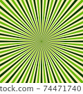 dark and light green radial rays, spring or st. patrick background 74471740