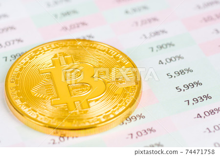 bitcoin metallic coin with positive financial indicators bitcoin metallic coin with positive financial indicators 74471758